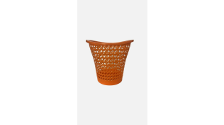 Kaleido Waste Basket 7 Litre, Orange
