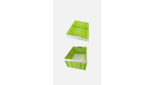 Kaleido Folding Basket, Lime