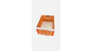Kaleido Folding Basket, Orange