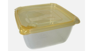 Kaleido Square Food Container 1.5 Litre, Orange