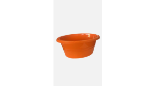 Kaleido Basin with Handle, Orange