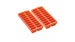 Kaleido 2 Piece Ice Cube Trays, Orange