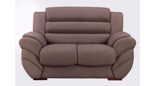 Abby 2 Seater Couch, Brown