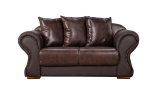 Agatha 2 Seater Couch, Brown