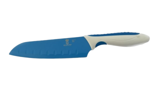 Gourmand Non Stick Santoku Knife 7 inch, Blue