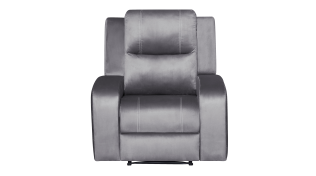Century Recliner Chair in Fabric, Grey