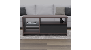 Cleveland Coffee Table, Africa Wenge and Black