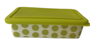 Rectangular Food Storage with Lid, Lime