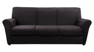 Fortune 3 Seater Couch Black 