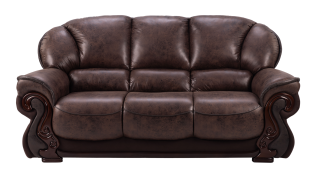 Portofino 3 Seater Couch, Brown
