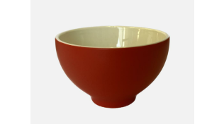 Gourmand Ceramic Ice Cream Bowl Red