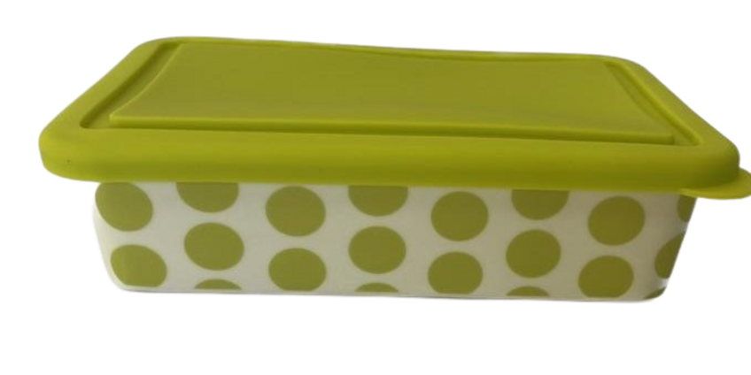 Rectangular Food Storage with Lid, Lime