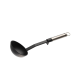 Gourmand SS Nylon Ladle with Hook, Black and Silver