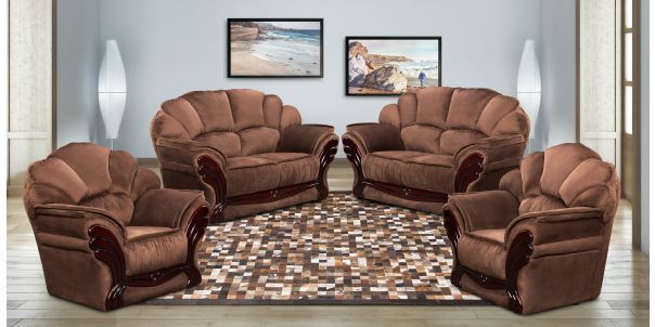 Michelle 4 Piece Lounge Suite in Fabric